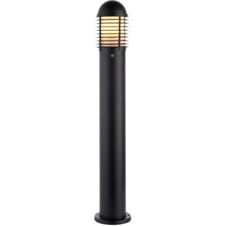 Loops Outdoor Pathway Bollard Post Light - 60W E27 GLS - 1000mm Height - Matt Black