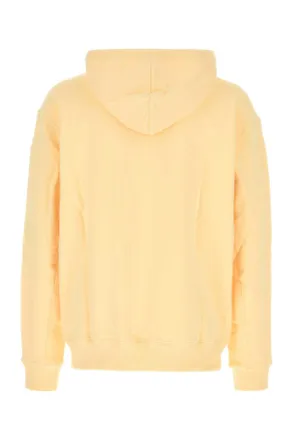 New Balance Mens Pastel Yellow Cotton Sweatshirt Calcium Exterior: Felpe