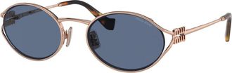 Miu Miu MU 52Ys Zonnebril - Dames - Accessoires - Bruin - Maat: 54 MM