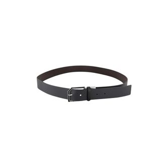 A|X Armani Exchange Reversible Leren Riem - unisex - Riemen - Zwart - ONE Size - Leer - Accessoires