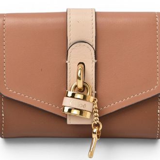 Chlo&eacute; Brown Multi-Color Leather Wallet (Tri-Fold) (Pre-Owned)