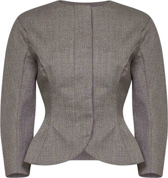 Jacquemus Geklede Jas - Dames - Blazers - Bruin - XS - Katoen - Jassen
