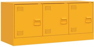 vidaXL Tv Cabinet Mustard Yellow 99x39x44 cm Steel Vidaxl