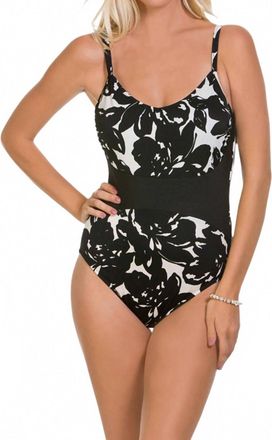 Magic Suit By Miraclesuit Serena One Piece Swimsuit In Mag Black White