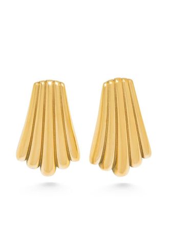 Nialaya Calico Shell earrings - Gold