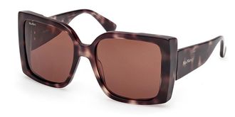 Max Mara MM0131 55E Womens Sunglasses Tortoiseshell Size 56