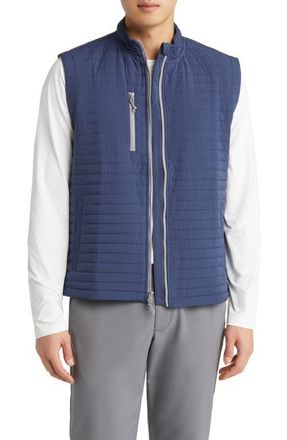 Johnnie-O Crosswind Quilted Performance Vest in Wake at Nordstrom, Size Medium