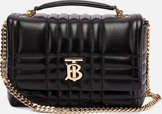 Burberry Womens Small Lola Satchel Leather Bag - Black - Size: UNI