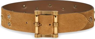 Etro Studded Suede Belt in Brown at Nordstrom, Size X-Large