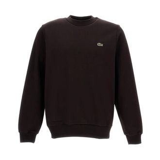 Lacoste Sweatshirts, male, Brown, Size: L Crewneck Sweatshirt