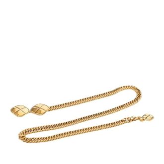 Chanel Pre-owned Vintage Chain Belt - female - Chanel Vintage - Vintage Belts - Yellow - ONE SIZE - Pre-owned