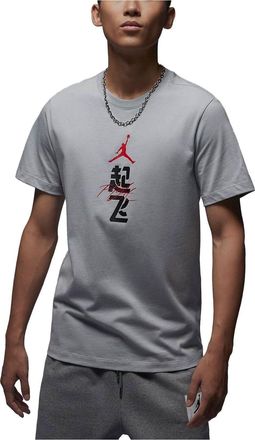 Nike Jordan Air Jordan Logo Sportswear T-Shirt Grey Red Black FN3714-077