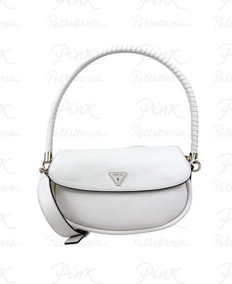 Guess Danya Flap Schoudertas - Dames - Handtassen - Wit - ONE Size - Tassen