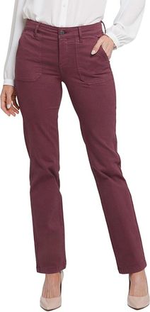 NYDJ Marilyn Dark Cherry Straight Leg Jean