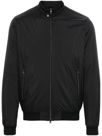Herno Bomberjack met logoplakkaat - Zwart