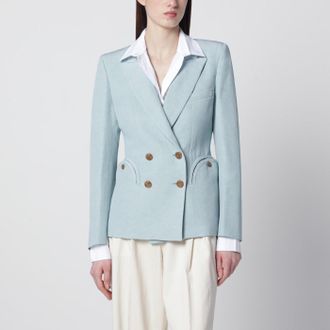 Blaz&eacute; Milano Light blue double-breasted jacket