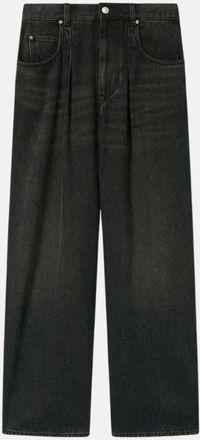 Isabel Marant Rodayna Wide-Leg Jeans - Dames - Jeans - Zwart - Maat: L Zijde