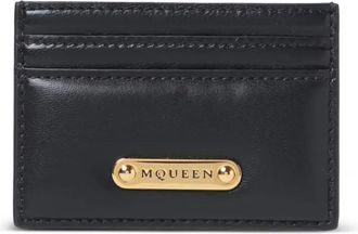 Alexander McQueen Pasjeshouder met logoplakkaat - Zwart