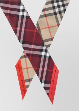 Burberry silk check scarf