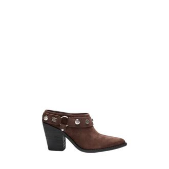 Guess Sashlin Heeled Mule - Dames - Muiltjes - Bruin - 36 EU - Leer - Schoenen