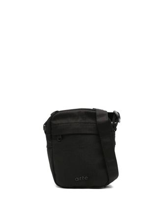 Arte logo-lettering messenger bag - Black