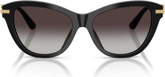 Dolce & Gabbana Butterfly Zonnebril - unisex - Zonnebrillen - Zwart - 53 MM - Accessoires