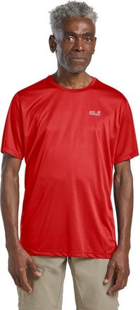 Jack Wolfskin Funktionsshirt JACK WOLFSKIN TECH T M, Herren, Gr. XL (54/56), siren rot, Obermaterial: 100% Polyester, normal, Rundhals, Shirts Funktionsshirt