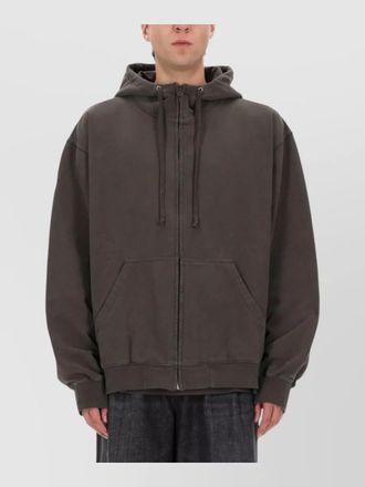 Maison Margiela hooded knitwear featuring front pockets