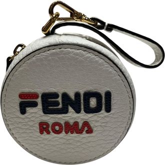 Fendi White Leather Pochette (Pre-Owned)