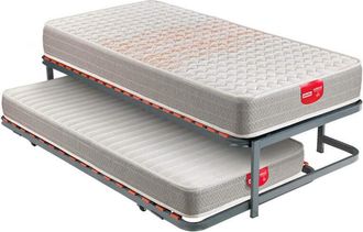 Pikolin Pack Pikolin Colch&oacute;n Y Colchoneta Hr Juvenil 22 Cm/20 Cm Firmeza Media + Conjunto Nido Pikolin Reforzado 57 Cm 105x200 Cm
