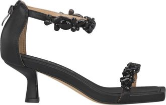 Alma En Pena Sandaal met hak en strass decoratie - Dames - Sandalen met hakken - Zwart - 41 EU - Schoenen