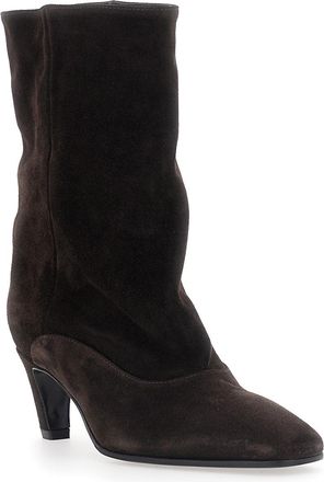 Strategia Womens Ankle Boot Amber Brown Leather