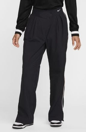 Nike Asymmetric Waist Water Repellent Pants in Black/Light Iron Ore/White at Nordstrom Rack, Size Xx-Large