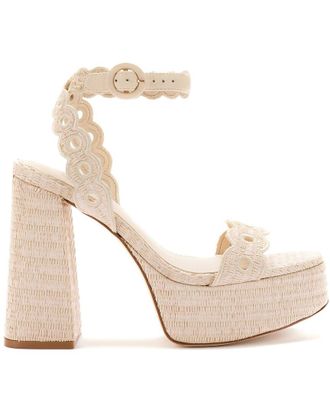 Larroude Larroudé Dolly Raffia Sandal