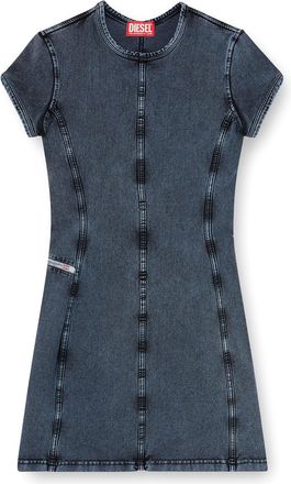 Diesel D-Cupsleeves Stretch Cotton Short Dress-Donna