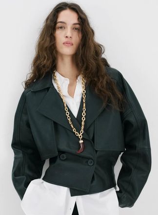 Mango Collana ciondolo resina oro - Donna - Taglia unica - MANGO