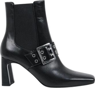 Karl Lagerfeld Kati Enkellaarsjes - Dames - Schoenen - Zwart - Maat: 39 EU Leer