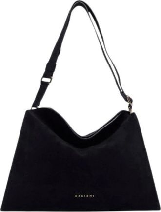 Orciani Trinity M - Dames - Schoudertassen - Blauw - ONE Size - Leer - Tassen