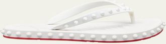 Christian Louboutin Loubi Donna Spike Flip Flops