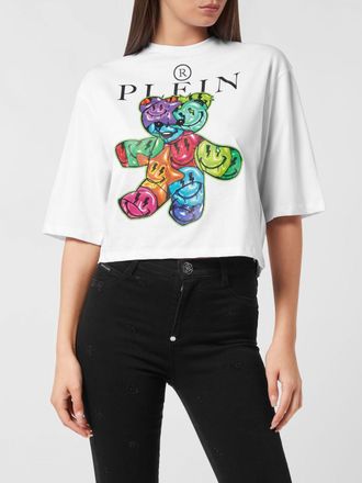 Philipp Plein Teddy Bear Print Relaxed Fit Cotton T-shirt