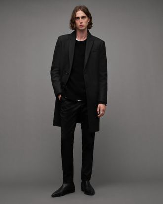 AllSaints Jemison Wool Cashmere Blend Coat