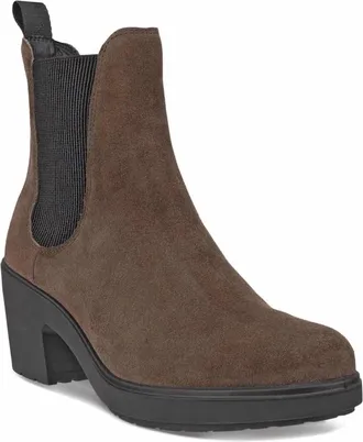 Ecco Womens Metropole Zurich Slip-On Boot In Coffee