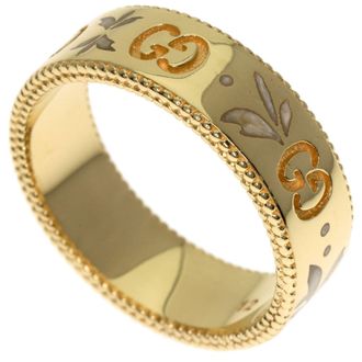Gucci Icon Yellow Gold (18K) Band Ring (Pre-Owned)