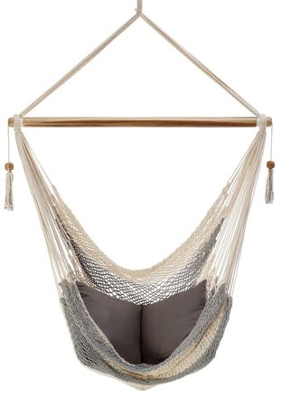 Hamac del sol Silla hamaca de Nicaragua crudo y gris 100% algod&oacute;n