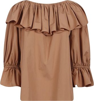 Chlo&eacute; Chlo&egrave; Shirts - Dames - Blouses - Bruin - XS - Overhemden