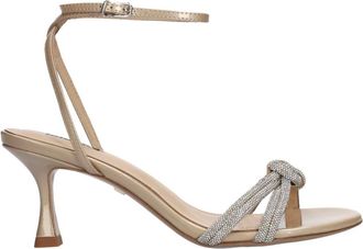 Lola Cruz Schoenen, Dames, Grijs, 39 EU, Leer, Alice Heel Sandal 65