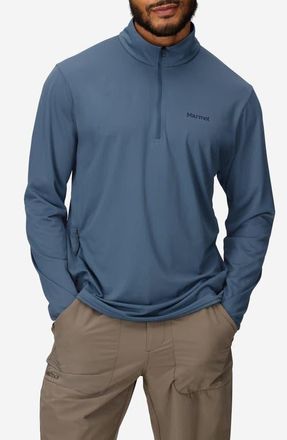 Marmot AirExchange SolarShield UPF Quarter Zip in Thunderhead at Nordstrom, Size Large