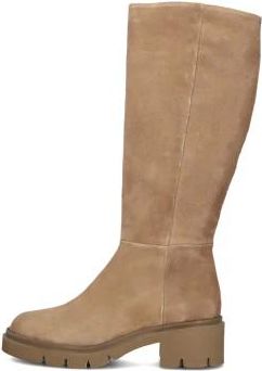 Softwaves Schoenen, Dames, Bruin, 42 EU, Su&egrave;de, Beige Su&egrave;de laarzen voor stijlvolle seizoenen