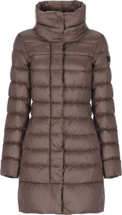 Peuterey Brown Sobchak Quilted Long Down Jacket