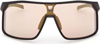 adidas Mirrored Shield Sunglasses in Matte Black /Brown Mirror at Nordstrom